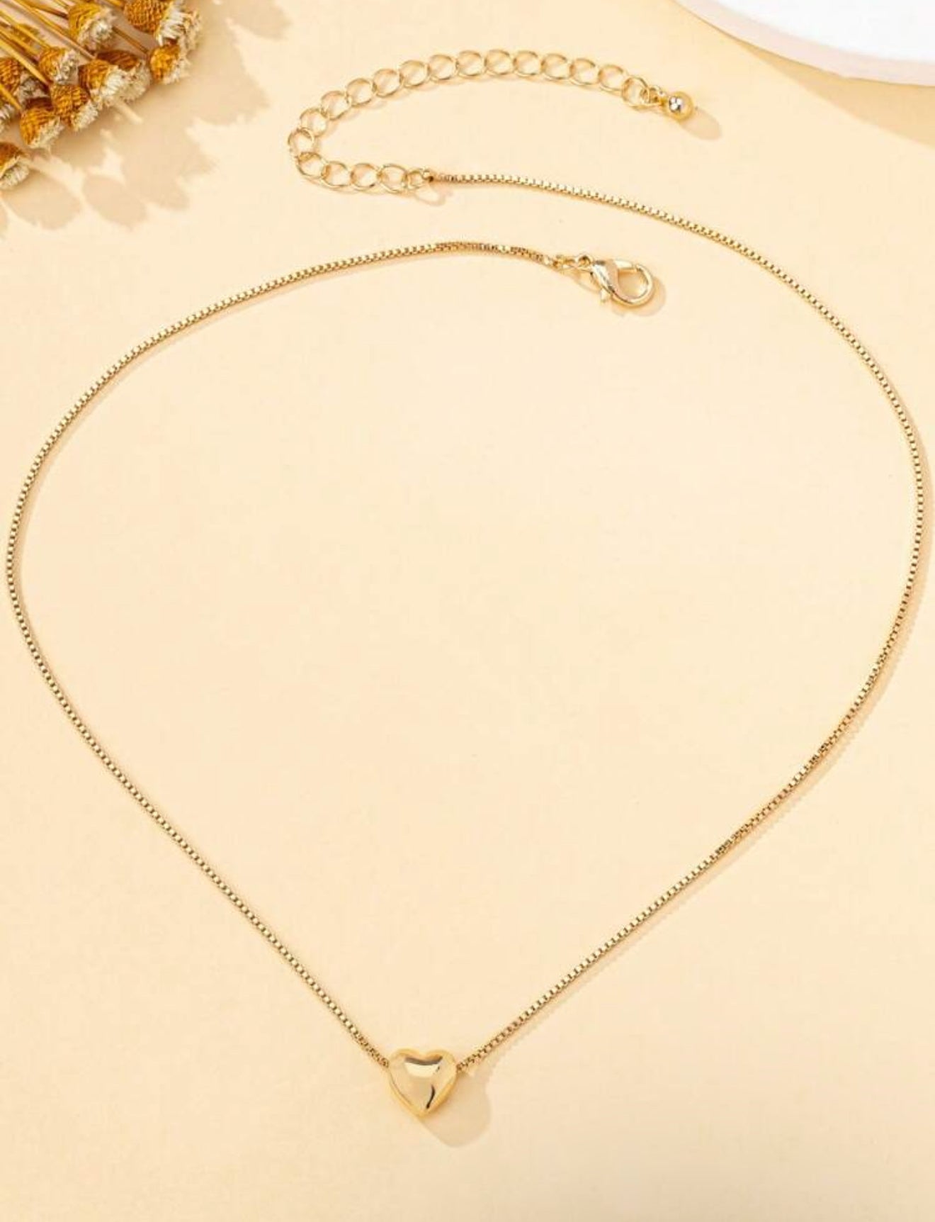 Silver and Yellow gold heart shaped necklaces, gift for women's daily wear, work party, festival, anniversary, as a gift.